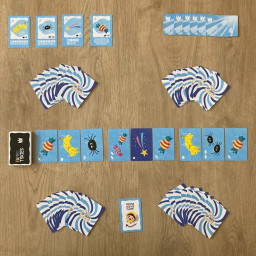 mise en place du jeu Candy Spiders Leopards de Musoka Studio