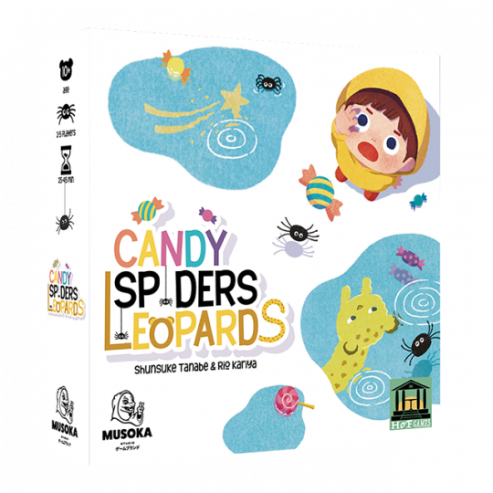 Boite du jeu Candy Spiders Leopards de Musoka Studio