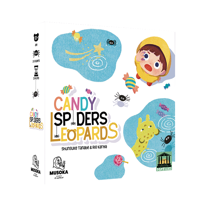 Boite du jeu Candy Spiders Leopards de Musoka Studio