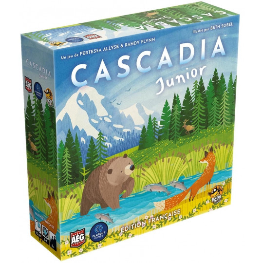 Boite du jeu pour enfants Cascadia Junior de Lucky Duck Games