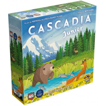 Boite du jeu pour enfants Cascadia Junior de Lucky Duck Games