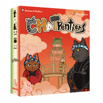 Boite du jeu de cartes Chatpentiers de Musoka Studio