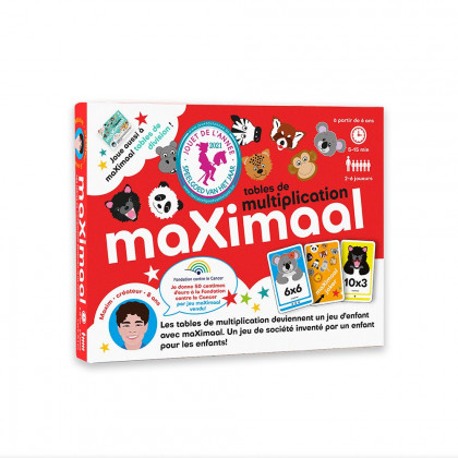 boite du jeu éducatif Maximaal : tables de Multiplication