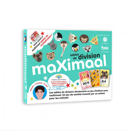 Boite du jeu pédagogique MaXimaal : Tables de Division