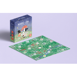 Boite et plateau du jeu pour enfants Mimose & Sam et le voleur de fruits