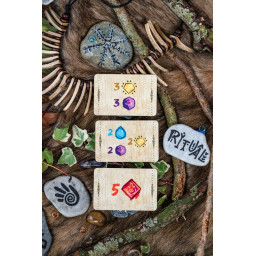 Zoom sur les cartes défis du jeu Ritual