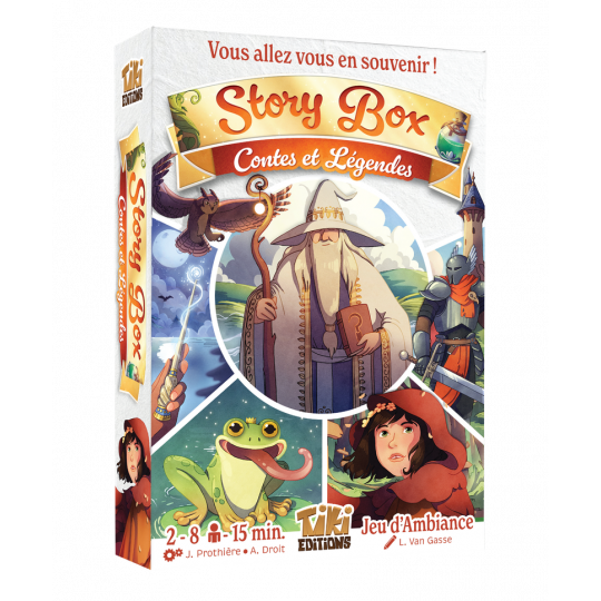 Boite du jeu narratif Story Box Contes et Légendes de Tiki Editions