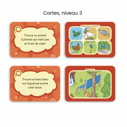 Exemple de cartes défis rouges du jeu Que le Meilleur Trouve !  de Placote