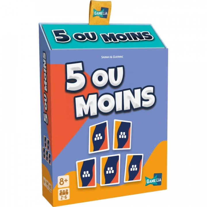 Boite du jeu de cartes 5 ou Moins de Gamelia