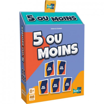 Boite du jeu de cartes 5 ou Moins de Gamelia
